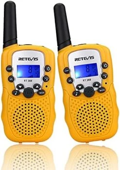 Retevis RT388 Walkie Talkies For Kids,22CH Long Range Walkie Talkie,Toys With Flashlight,Birthday Gifts Boys Girls Outdoor Indoor Cosplay Camping Hiking(Yellow,2 Pack) 13 Retevis RT388 Walkie Talkies For Kids,22CH Long Range Walkie Talkie,Toys With Flashlight,Birthday Gifts Boys Girls Outdoor Indoor Cosplay Camping Hiking(Yellow,2 Pack) -Folkmanis Toys Shop 51aFdwtOTCS. AC