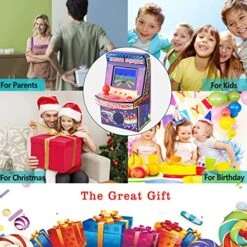 Great Boy Arcade Handheld Game Console For Kids With Buid In 240 Puzzle Casual Video Games HD Color Screen Retro Mini Game Machines Electronics Toys Girls Boys Toddlers Birthday Christmas Party Gift -Folkmanis Toys Shop 51aNFOwfcPL