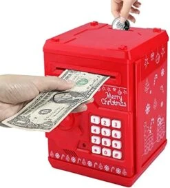 HUSAN Piggy Banks For Kids, Electronic Password Code Money Banks ATM Banks Box Coin Bank For Children Boys And Girls (Purple Gold) -Folkmanis Toys Shop 51aNIBHiphL. AC