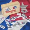 Unknown Domino Cubano Doble Nueve Cuban Dominoes Double Nine With Cuban Flag On Chips