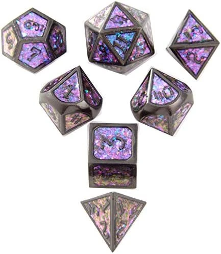 Hollow Metal DND Game Dice Dragon Design Ancient Iron 7Pcs Set For Dungeons And Dragons RPG MTG Table Games D&D Pathfinder Shadowrun And Math Teaching (with Metal Case) 13 Hollow Metal DND Game Dice Dragon Design Ancient Iron 7Pcs Set For Dungeons And Dragons RPG MTG Table Games D&D Pathfinder Shadowrun And Math Teaching (with Metal Case) - Image 11