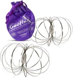 Original GeoFlux Mesmerizing 3-D Kinetic Sculpture & Interactive Spring Toy (Duo: 1 Large + 1 Finger-Size) -Folkmanis Toys Shop 51ajgv gEsL. AC