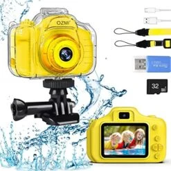 OZMI Kids Waterproof Selfie Camera For Boys, Christmas Birthday Gift For Boys 3 4 5 6 7 8 9 Years Old, Toddler Underwater Sports Camera HD Children Digital Camera 2 Inch Screen With 32GB Card, Blue 19 OZMI Kids Waterproof Selfie Camera For Boys, Christmas Birthday Gift For Boys 3 4 5 6 7 8 9 Years Old, Toddler Underwater Sports Camera HD Children Digital Camera 2 Inch Screen With 32GB Card, Blue -Folkmanis Toys Shop 51aldrIHzuL. AC