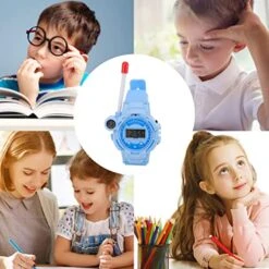 CHICIRIS 2Pack Walkie Talkies Toy, Light Walkie Talkie Watch Toy Clear Sound 25.5cm Length For Role Play Game (Blue) 13 CHICIRIS 2Pack Walkie Talkies Toy, Light Walkie Talkie Watch Toy Clear Sound 25.5cm Length For Role Play Game (Blue) -Folkmanis Toys Shop 51aleNTy5EL
