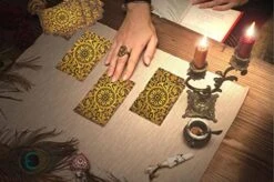 Tarot Cards With Guide Book, 78 Original PVC Waterproof Anti-Wrinkle Luxury Gold Foil Tarot Cards Deck Fortune Telling Game For Beginners&Expert Readers, Classic Tarot Deck Size 4.7" X 2.8" (Gold) 13 Tarot Cards With Guide Book, 78 Original PVC Waterproof Anti-Wrinkle Luxury Gold Foil Tarot Cards Deck Fortune Telling Game For Beginners&Expert Readers, Classic Tarot Deck Size 4.7" X 2.8" (Gold) -Folkmanis Toys Shop 51appg5QrKL