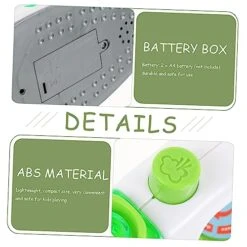 SAFIGLE 1pc Simulation Electric Iron Mini Toy Kidcraft Playset Kids Gifts Electric Iron Toy Chic Electric Iron Playing House Supply Puzzle Bread Machine Game House Vacuum Cleaner Green Abs -Folkmanis Toys Shop 51auq573coL