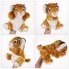 LUOZZY Tiger Hand Puppet For Kids Plush Jungle Animal Puppets Parent-Child Interactive Story Telling Puppet For Kids Role-Play Imaginative Game Preschool Toys, Yellow -Folkmanis Toys Shop 51b3LmICPOL
