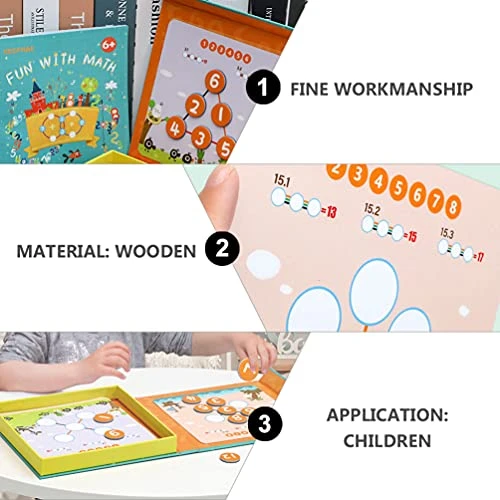 TOYANDONA Wooden Montessori Math Board Magnetic Numbers Learning Busy Board Kids Counting Puzzle Family Interactive Brain Teaser Toys For Kids Mathematical Thinking Training 5 TOYANDONA Wooden Montessori Math Board Magnetic Numbers Learning Busy Board Kids Counting Puzzle Family Interactive Brain Teaser Toys For Kids Mathematical Thinking Training - Image 4