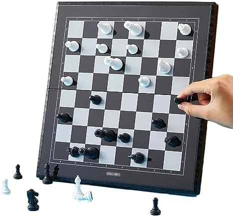 Chess Magnetic Chess With 2 Chess Pieces Storage Boxes Table Game For Kids And Adults, Educational Toy Chess Set For Kids Gifts Portable Travel Chess 7 Chess Magnetic Chess With 2 Chess Pieces Storage Boxes Table Game For Kids And Adults, Educational Toy Chess Set For Kids Gifts Portable Travel Chess - Image 5