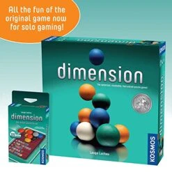 Thames & Kosmos Dimension: The Brain Game To Go | Brainteasers |Puzzles| Solo Games | 1 Player | Dimension | Stacking Game | Kosmos Game -Folkmanis Toys Shop 51bGMqLtKGL