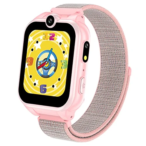 PTHTECHUS Kids Smart Watch For Girls Boys, HD Touch Screen Toys With 18 Puzzle Games MP3 Music Video Player Dual Camera Pedometer Flashlight Alarm Clock,Birthday Toys Gifts For 3-12 Years Old (Pink) 3 PTHTECHUS Kids Smart Watch For Girls Boys, HD Touch Screen Toys With 18 Puzzle Games MP3 Music Video Player Dual Camera Pedometer Flashlight Alarm Clock,Birthday Toys Gifts For 3-12 Years Old (Pink)