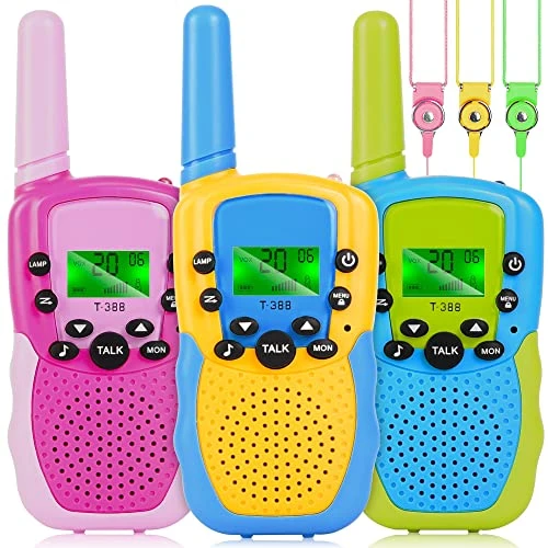 WPQOZZLP Walkie Talkies For Kids,5KMS Long Range Walkie Toy 22 Channels 2 Way Radio Toy With Backlit LCD Flashlight, Gifts Toys For 3-12 Year Old Boys Girls(3 Pack) 3 WPQOZZLP Walkie Talkies For Kids,5KMS Long Range Walkie Toy 22 Channels 2 Way Radio Toy With Backlit LCD Flashlight, Gifts Toys For 3-12 Year Old Boys Girls(3 Pack)