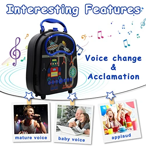 Kids Karaoke Machine For Boys Girls With 2 Microphones Portable Toddler Singing Machine Bluetooth Children Karaoke Toy Speaker Gift For Birthday Festival 3 Kids Karaoke Machine For Boys Girls With 2 Microphones Portable Toddler Singing Machine Bluetooth Children Karaoke Toy Speaker Gift For Birthday Festival