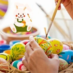 SGVV90 Wooden Fake Eggs Home Decor, Fake Easter Egg For Children DIY Game, Kitchen Craft Adornment, Food Toy Easter Gift For Kids (12 Pieces) -Folkmanis Toys Shop 51bSMOVSS4L