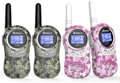 QNIGLO Walkie Talkies For Kids, 22 Channels And 2 Miles Long Range Camo Rechargeable Walkie Talkie, Wearable Radio Walky Talky Christmas Birthday Gift Toys For 3-12 Years Old Boys Girls -Folkmanis Toys Shop 51bX2 5hd5L. AC