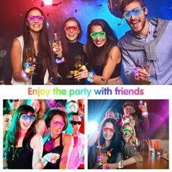 Maitys 175 Pieces Led Party Supplies Light Up Glow Toys Set Include Led Glow Flashing Glasses Bracelets Finger Lights Rings For Kids Adults Glow In The Dark Neon Party Favors Supplies -Folkmanis Toys Shop 51bfvZjyJuL