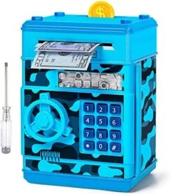 Piggy Bank For Boys Girls, Vcertcpl ATM Coin Bank Money Saving Box With Password, Kids Safe Money Jar With Auto Grab Bill Slot, Birthday Gifts Toys Bank For 6 7 8 9 10 11 12 Year Old Girls Boys -Folkmanis Toys Shop 51bkQbdiKiL. AC