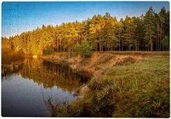Jigsaw Puzzles Toy Kid Educational Games Brain Challenge Adults Art DIY ﻿Sunset River Bank Forest Child Leisure Game Suitable Family Friends 500PCS -Folkmanis Toys Shop 51bnJIQfwlL. AC