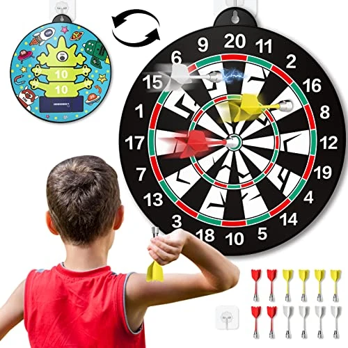 Bennol 14 PCS Double-Sided Magnetic Dart Board Toys For Kids Boys, Kids Dart Board Toys Gifts For 3 4 5 6 7 8 9 10 11 12 Year Old Boys Kids, Indoor & Sport Outdoor Party Play Game Toys Birthday Gifts 3 Bennol 14 PCS Double-Sided Magnetic Dart Board Toys For Kids Boys, Kids Dart Board Toys Gifts For 3 4 5 6 7 8 9 10 11 12 Year Old Boys Kids, Indoor & Sport Outdoor Party Play Game Toys Birthday Gifts