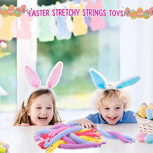 Hungdao 100 Pcs Stretchy Strings Fidget Noodles Sensory Toys For Kids Adults Stress Relief, Birthday Party Favors Treasure Box Toys Students Classroom School Rewards Carnival Prizes 5 Hungdao 100 Pcs Stretchy Strings Fidget Noodles Sensory Toys For Kids Adults Stress Relief, Birthday Party Favors Treasure Box Toys Students Classroom School Rewards Carnival Prizes - Image 3