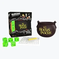 USAopoly YAHTZEE: Disney Hocus Pocus | Collectible Witch’s Caldron Dice Cup | Classic Family Dice Game Based On Disney Film | Great For Family Game Night | Officially-Licensed Disney Game & Merchandise
