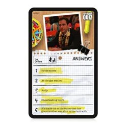 Top Trumps The Office Edition Quiz Game; Entertaining Trivia AboutYour Favorite Dunder Mifflin Characters Including Michael Scott, Jim, Pam, Dwight, And More | Family Fun For Ages 12 & Up -Folkmanis Toys Shop 51bvGqVdrqL