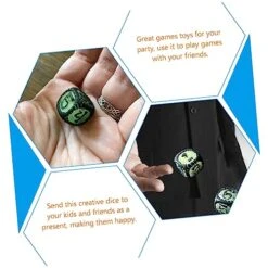 Alasum 8 Pcs Black Decor Glow Toys Role Playing Dice Black Room Decor Aesthetic Carnival Party Favors Tarot Dice Birthday Party Favors Dice Game Supplies Light Up Dice Decorate Cosplay -Folkmanis Toys Shop 51byfLhYosL