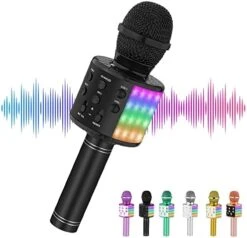 Niskite Wireless Karaoke Microphone For Kids, Gifts For 6 7 8 9 Year Old Girls, Girl Toys Age 4-12,Birthday Presents For 5 6 Year Old Children Blue -Folkmanis Toys Shop 51c e6vvCuL. AC