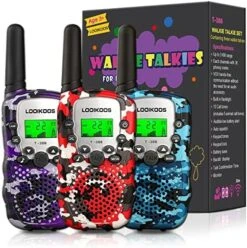 LOOIKOOS Walkie Talkies For Kids, 3 KMs Long Range 2 Way Radio Toys For Boys And Girls Walky Talky Gifts 3 Pack 16 LOOIKOOS Walkie Talkies For Kids, 3 KMs Long Range 2 Way Radio Toys For Boys And Girls Walky Talky Gifts 3 Pack -Folkmanis Toys Shop 51c4XzpX3DL. AC
