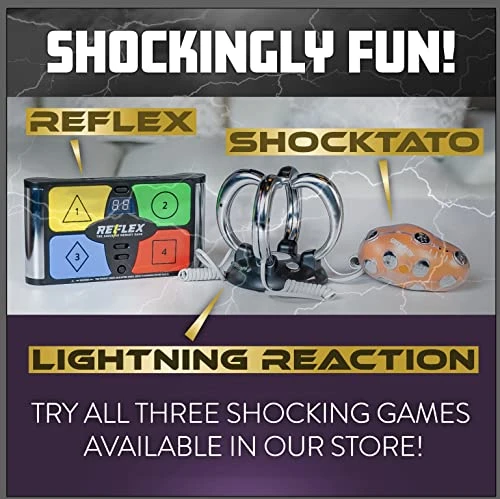 Paladone Lightning Reaction Reflex Shocking Memory Game - Electronic Memory Game For Kids And Adults With 3 Game Modes, 5 Levels, And Shock On/Off Switch 8 Paladone Lightning Reaction Reflex Shocking Memory Game - Electronic Memory Game For Kids And Adults With 3 Game Modes, 5 Levels, And Shock On/Off Switch - Image 6