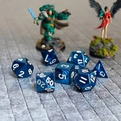 FanRoll By Metallic Dice Games 16mm Metal Polyhedral DND Dice Set: Blue, Role Playing Game Dice For Dungeons And Dragons 19 FanRoll By Metallic Dice Games 16mm Metal Polyhedral DND Dice Set: Blue, Role Playing Game Dice For Dungeons And Dragons -Folkmanis Toys Shop 51cIakFbkcL
