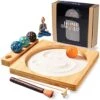 Create A WonderSpace Anywhere With Our Japanese Zen Garden Kit For Desk - Includes Premium Sand Tray Therapy Kit & Accessories - Perfect For Home And Office - Beautiful Zen Decor And Relaxation Gift 1 Create A WonderSpace Anywhere With Our Japanese Zen Garden Kit For Desk - Includes Premium Sand Tray Therapy Kit & Accessories - Perfect For Home And Office - Beautiful Zen Decor And Relaxation Gift -Folkmanis Toys Shop 51cX2D4IheL