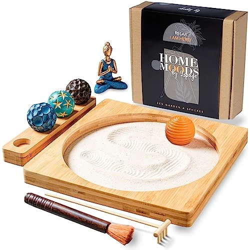 Create A WonderSpace Anywhere With Our Japanese Zen Garden Kit For Desk - Includes Premium Sand Tray Therapy Kit & Accessories - Perfect For Home And Office - Beautiful Zen Decor And Relaxation Gift 3 Create A WonderSpace Anywhere With Our Japanese Zen Garden Kit For Desk - Includes Premium Sand Tray Therapy Kit & Accessories - Perfect For Home And Office - Beautiful Zen Decor And Relaxation Gift