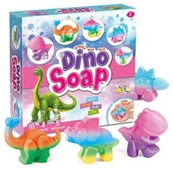 XXTOYS Dino Soap Making Kit - Science Experiments For Kids 6-8 - Dinosaur Soap Crafts Kit For Girls & Boys – Great Dinosaur Toys STEM Gift For Kids, Fun Educational Activity & Science For Ages 4-6