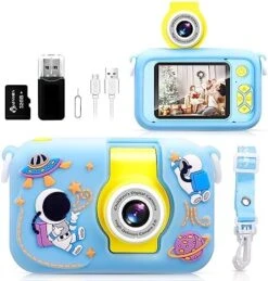 Kid Camera,ARNSSIEN Camera For Kid,2.4in IPS Screen Digital Camera,180°Flip Len Student Camera,Children Selfie Camera With Playback Game,Christmas/Birthday Gift For 4 5 6 7 8 9 10 11 Year Old Girl Boy -Folkmanis Toys Shop 51cdbIWFHWL. AC