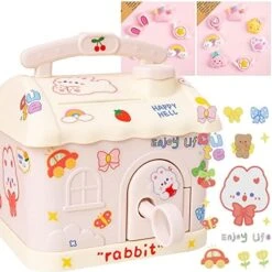 Cottage Piggy Bank With Key, Large House Money Coin Bank Box, ATM Gift To Saving Money (Pink) 21 Cottage Piggy Bank With Key, Large House Money Coin Bank Box, ATM Gift To Saving Money (Pink) -Folkmanis Toys Shop 51cf5w NFxL. AC