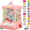 Mini Claw Machine – Feature LED Lights Adjustable Sounds Loud Sound Effects Claw Machine Arcade Game Toy Vending Machine With10Dolls,10 Twisted Egg,USB Cable ,Best Gift 2 Mini Claw Machine – Feature LED Lights Adjustable Sounds Loud Sound Effects Claw Machine Arcade Game Toy Vending Machine With10Dolls,10 Twisted Egg,USB Cable ,Best Gift -Folkmanis Toys Shop 51cj2CfUJJL