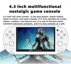 CZT 4.3 Inch 8GB Double Joystick Handheld Game Console Build In 2000 Games Video Game Console Support Multiple Simulators Games Portable Game MP4 Player TV Out -Folkmanis Toys Shop 51clOkiNr0L