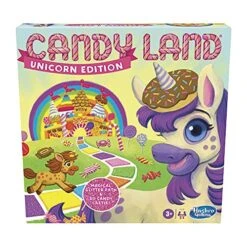 Hasbro Gaming Candy Land Unicorn Edition Toddler Games, Unicorn Toys, Perfect Kids Gifts, Board Games, Ages 3 And Up (Amazon Exclusive)