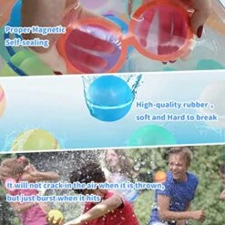 【16-pack】Reusable Water Balloons Fast Refillable For Kids Outdoor Activities, Kids Pool Beach Bath Toys, Magnetic Self-Sealing Water Bomb Quick Fill For Summer Games -Folkmanis Toys Shop 51cvv1TBOAL