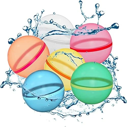 Reusable Water Balloons Quick Fill For Kids, Magnetic Latex-Free Silicone Water Ball With Mesh Bag, Self-Sealing Water Bomb For Kids Adults Outdoor Water Games Toy Summer Party Supplies(12 Pack) 7 Reusable Water Balloons Quick Fill For Kids, Magnetic Latex-Free Silicone Water Ball With Mesh Bag, Self-Sealing Water Bomb For Kids Adults Outdoor Water Games Toy Summer Party Supplies(12 Pack) - Image 5