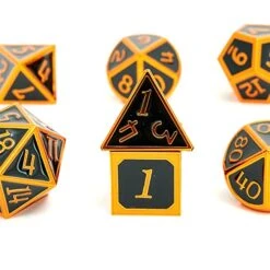 Metal Dice Set 7 D&D Dice Set Suitable For DND Dice Games Such As Dungeon And Dragon -Folkmanis Toys Shop 51czcKj43TL