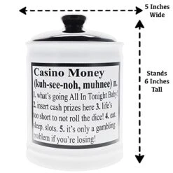 Cottage Creek Casino Money Jar Piggy Bank Gambling Gifts Casino Party Decorations -Folkmanis Toys Shop 51czck5nGWL