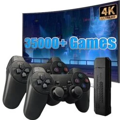 Fadist Retro Game Console, Super Mini Game Box, Built In 35000+ 2D/3D Classic Games, 4K HD Output, Plug And Play Game Console, Ideal Gift For Kids, Adult, Friend, Lover
