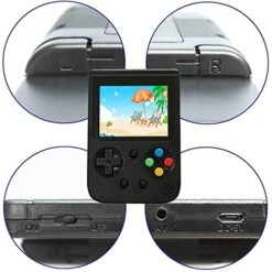 SCCAGIFT 500 Classic Games Handheld Games Console Electronic Game For Kids Adults Christmax Gift, Can Play On TV Games (Black) 14 SCCAGIFT 500 Classic Games Handheld Games Console Electronic Game For Kids Adults Christmax Gift, Can Play On TV Games (Black) -Folkmanis Toys Shop 51d85lgugFL