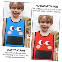 SAFIGLE 2 Sets Sticky Jersey Outdoor Kids Toys Outdoor Clothing Toy's For Kids Sticky Ball Costume Kids Sticky Ball Vest Outside Game Vests Label Training Equipment Game Props Parent-Child -Folkmanis Toys Shop 51dIHQr0JwL