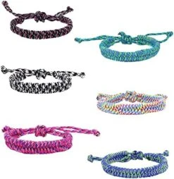 FROG SAC 6 Paracord Friendship Bracelets For Boys, Parachute Cord Braided Bracelet Set, Woven Braid String Jewelry, Easter Basket Fillers For Teens, Teenage Stocking Stuffers, Camping Party Favors 18 FROG SAC 6 Paracord Friendship Bracelets For Boys, Parachute Cord Braided Bracelet Set, Woven Braid String Jewelry, Easter Basket Fillers For Teens, Teenage Stocking Stuffers, Camping Party Favors -Folkmanis Toys Shop 51dMOntFPpL. AC