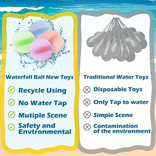 Reusable Water Balloons For Kids Adults Quick Refillable Pool Beach Toys, Summer Splash Party Backyard Swimming Pool Party Water Fight Game - 12 Pcs (Not Magnetic Suction) 7 Reusable Water Balloons For Kids Adults Quick Refillable Pool Beach Toys, Summer Splash Party Backyard Swimming Pool Party Water Fight Game - 12 Pcs (Not Magnetic Suction) - Image 5