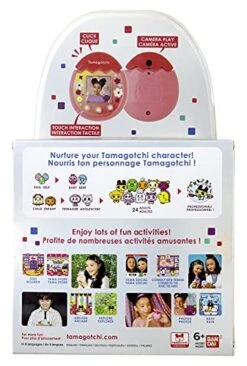Tamagotchi 42901 Bandai Pix-The Next Generation Of Virtual Reality Pet With Camera, Games And Collectable Characters-Floral, Pink -Folkmanis Toys Shop 51dQsdGQMqS