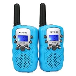 Retevis RT388 Walkie Talkies For Kids,Toys Walky Talky With Flashlight,22 CH,LCD,Keylock,Long Range Walkie Talkie For Boys Girls Aged 6-12,Family Outside,Adventure,Camping(Blue,2 Pack)